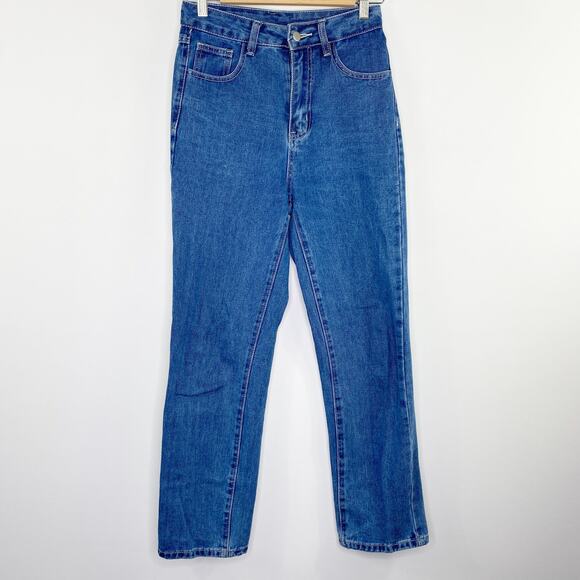 Guess Vintage Medium Wash Blue Denim High-Rise Skinny Jeans Women's Size 26 - Picture 1 of 6